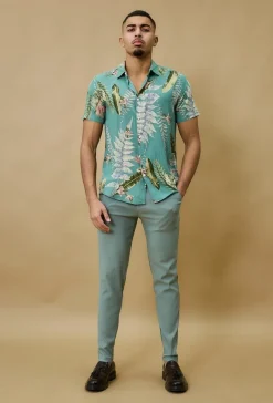 Chemise à motifs fleuri