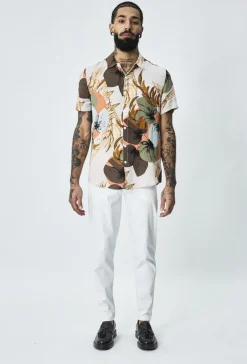 Chemise à motifs manches courtes