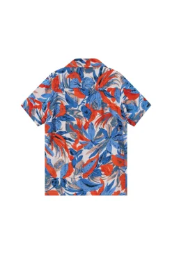 Chemise à motifs tropicals