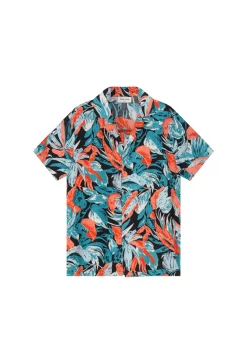 Chemise à motifs tropicals