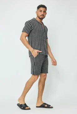 Chemise à rayure décontractée crochet