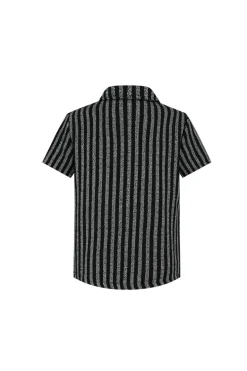 Chemise à rayure décontractée crochet