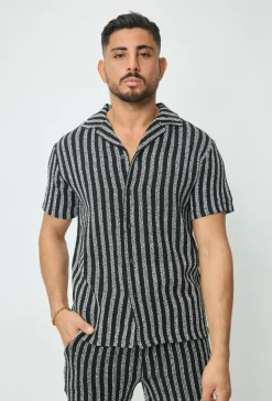 Chemise à rayure décontractée crochet