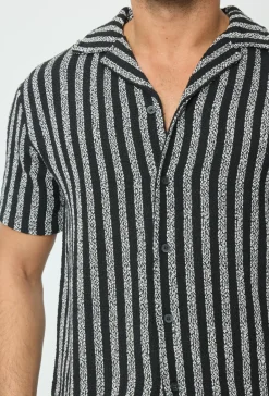 Chemise à rayure décontractée crochet