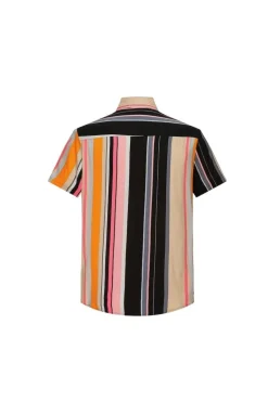 Chemise à rayure manches courtes
