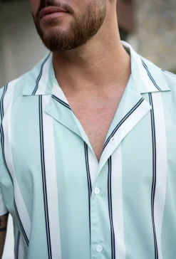 Chemise à rayure manches courtes
