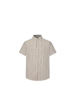Chemise à rayure manches courtes