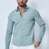 Chemise à rayure tennis manches longues