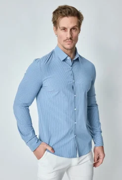Chemise à rayure tennis manches longues