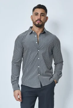 Chemise à rayure tennis manches longues