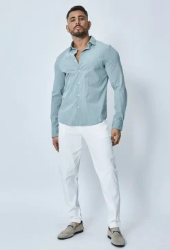 Chemise à rayure tennis manches longues