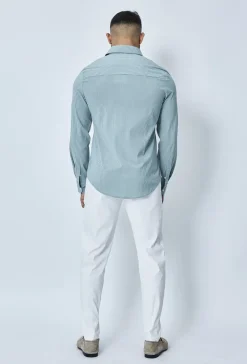 Chemise à rayure tennis manches longues