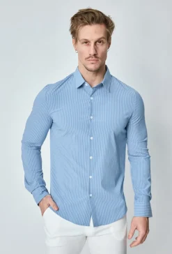 Chemise à rayure tennis manches longues