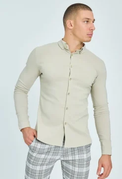 Chemise classique à boutons fantaisie