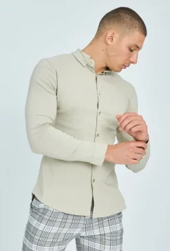 Chemise classique à boutons fantaisie
