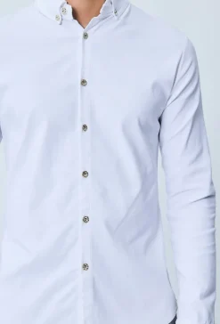Chemise classique à boutons fantaisie