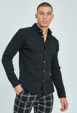 Chemise classique à boutons fantaisie