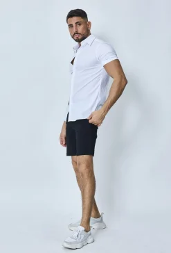 Chemise classique uni à manches courtes