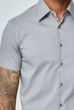 Chemise classique uni à manches courtes