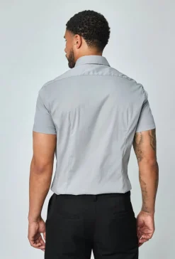 Chemise classique uni à manches courtes
