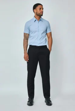 Chemise classique uni à manches courtes