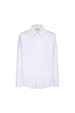 Chemise classique unie à manches longues