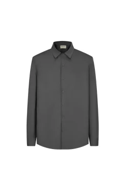 Chemise classique unie à manches longues