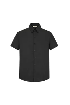 Chemise classique unie à manches courtes
