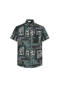 Chemise décontractée à imprimé cachemire