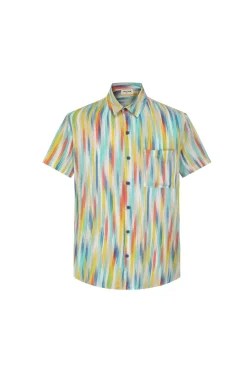 Chemise décontractée à imprimé abstrait
