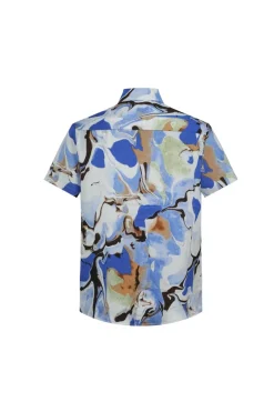 Chemise décontractée à imprimé abstrait