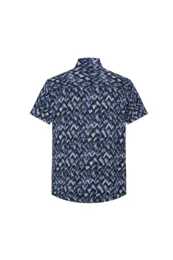 Chemise décontractée à imprimé abstrait