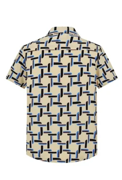Chemise décontractée à inspiration artistique abstraite