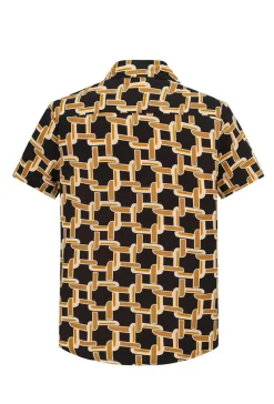Chemise décontractée à inspiration artistique abstraite