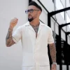 Chemise décontractée à manches courtes