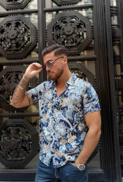 Chemise décontractée à motifs fleuri
