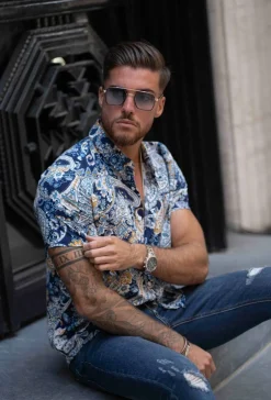 Chemise décontractée à motifs fleuri