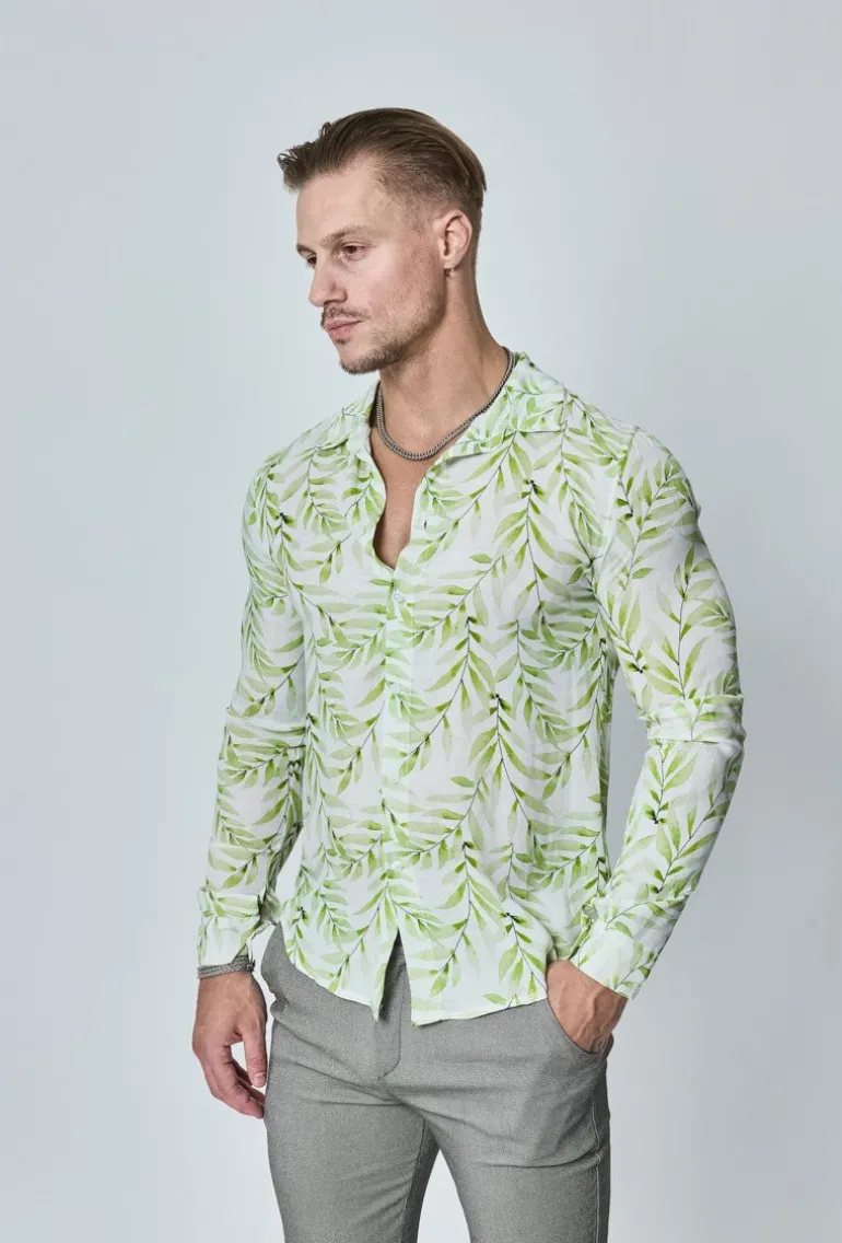 Chemise décontractée à motifs abstrait