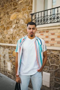 Chemise décontractée à rayure
