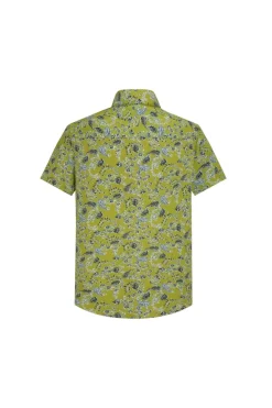 Chemise décontractée fleuri à poche