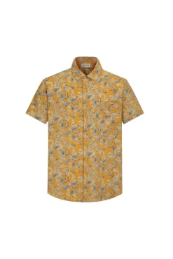 Chemise décontractée fleuri à poche