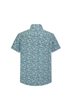 Chemise décontractée fleuri à poche