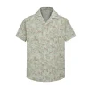 Chemise décontractée lin à imprimé cachemire