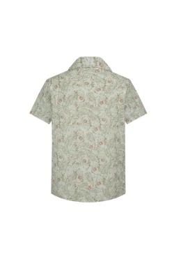 Chemise décontractée lin à imprimé cachemire