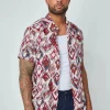 Chemise d'été à imprimé asbstrait