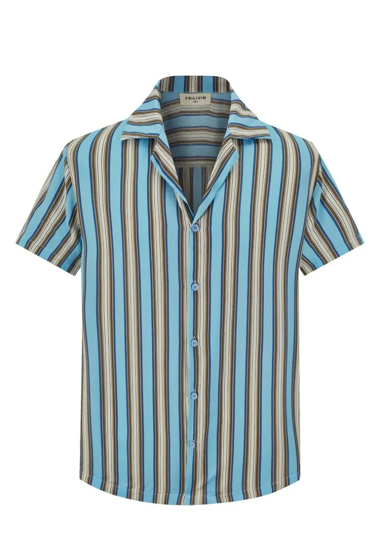 Chemise d'été rayée et colorée