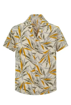 Chemise détente à imprimé feuillage
