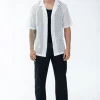 Chemise en dentelle texturé classique