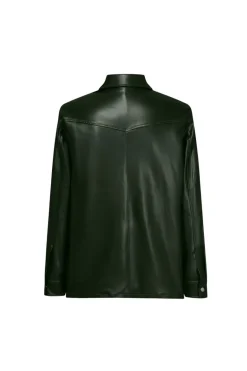 Chemise en simili cuir