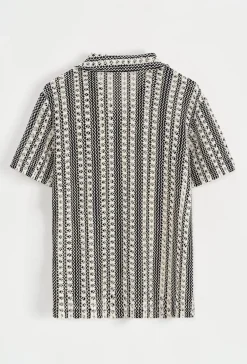 Chemise en tricot transparent